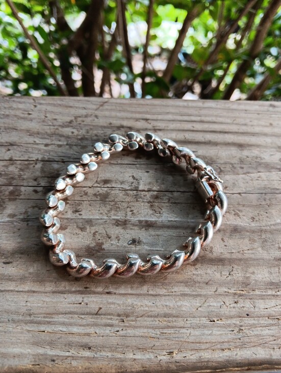 Vintage Jewelry - Vintage San Marco 925 Italy 8inch Bracelet